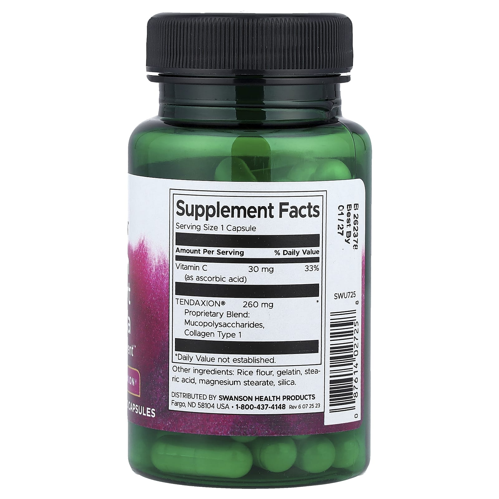 Swanson, Tendon Support Formula, 60 Capsules