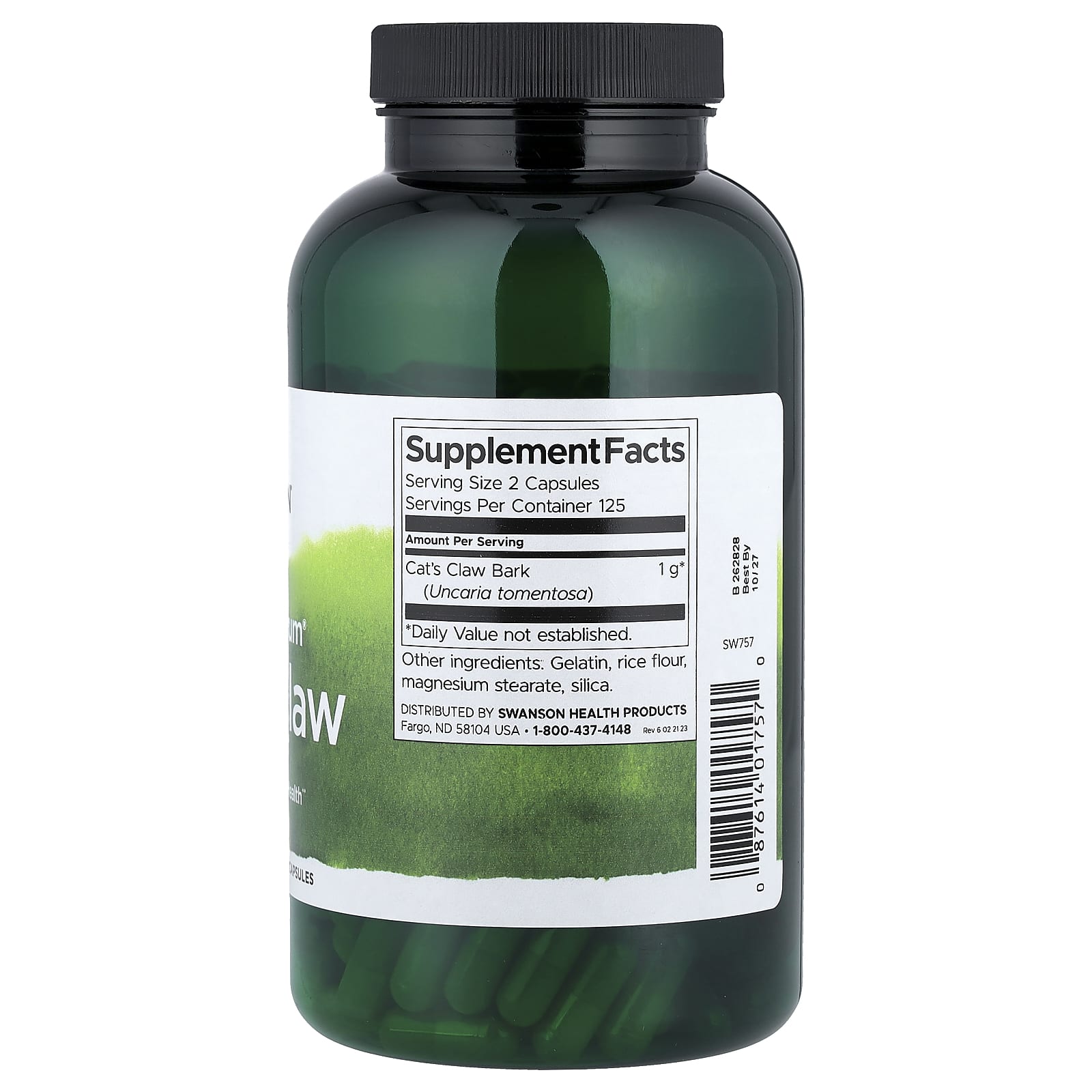 Swanson, Full Spectrum® Cat's Claw, 250 Capsules (500 mg per Capsule)