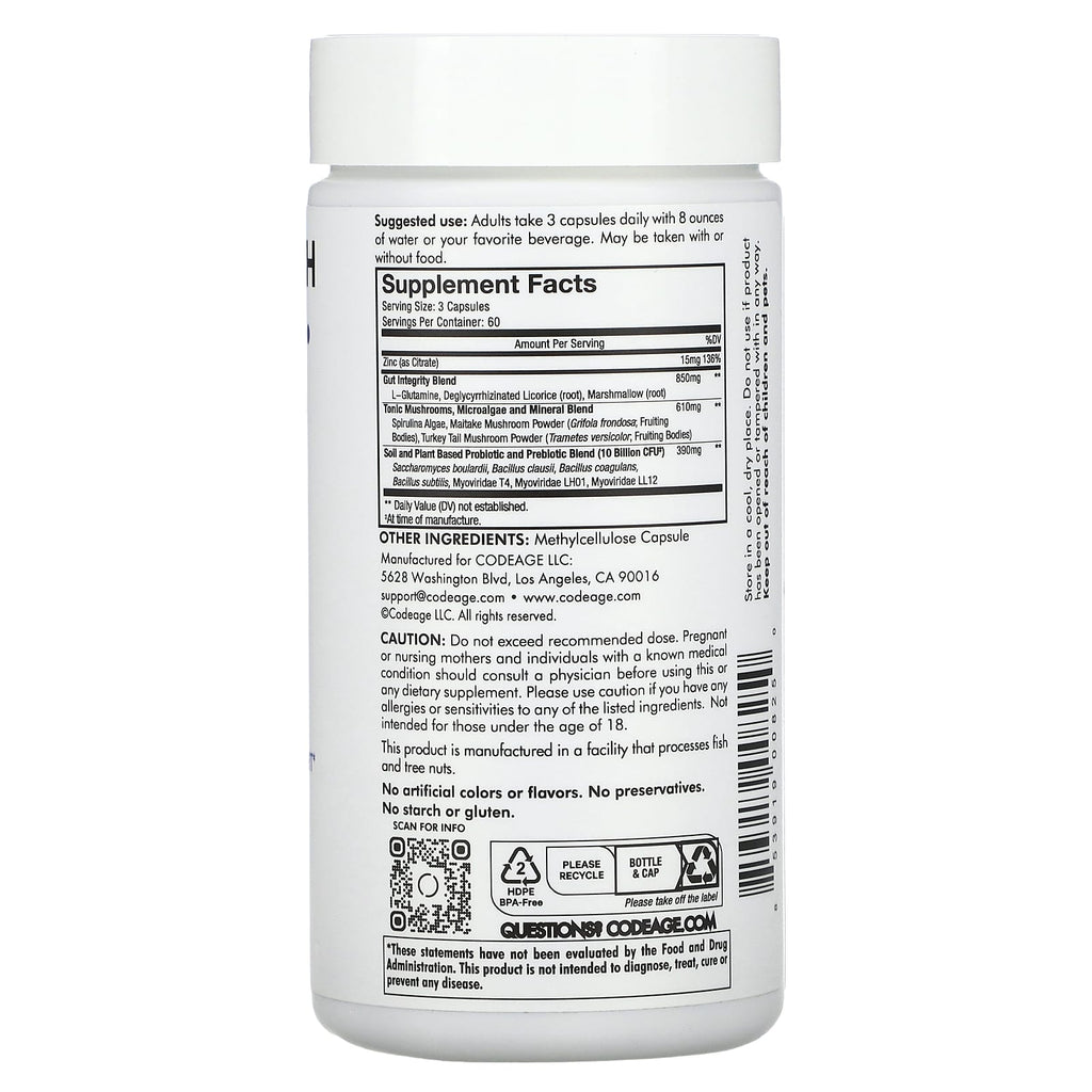 Codeage, Gut Health Formula, 180 Capsules