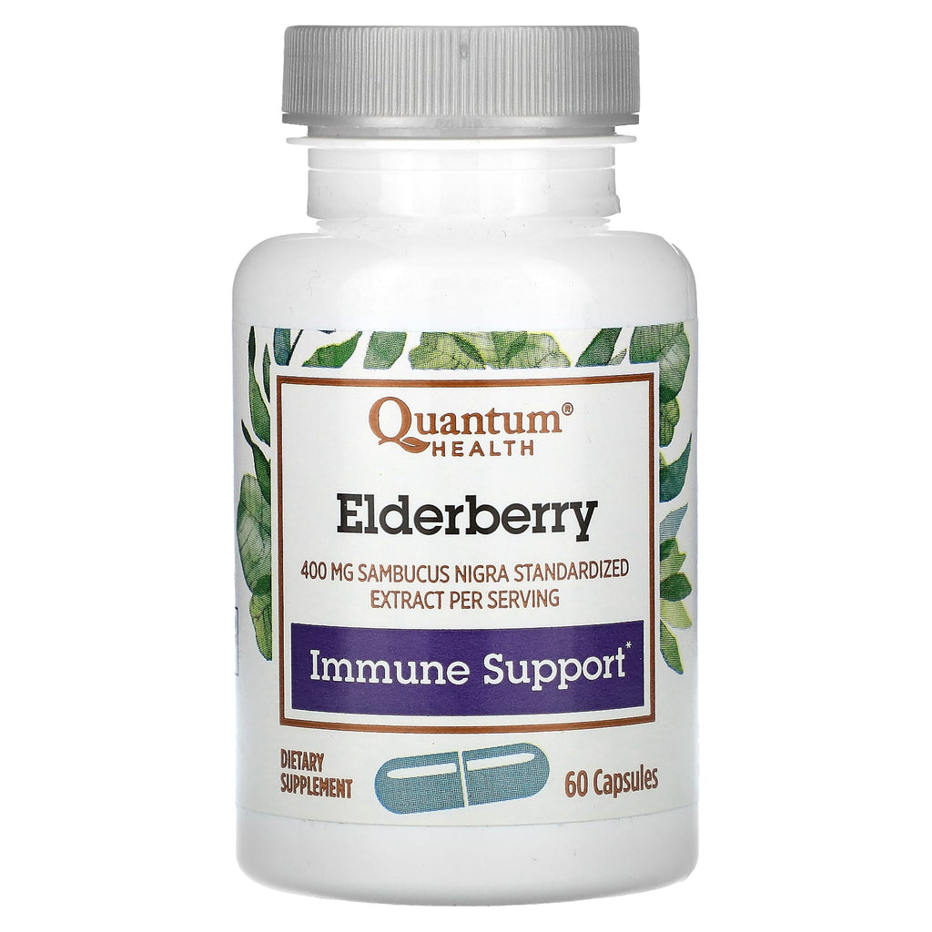 Quantum Health, Elderberry, 60 Capsules (200 mg per Capsule)