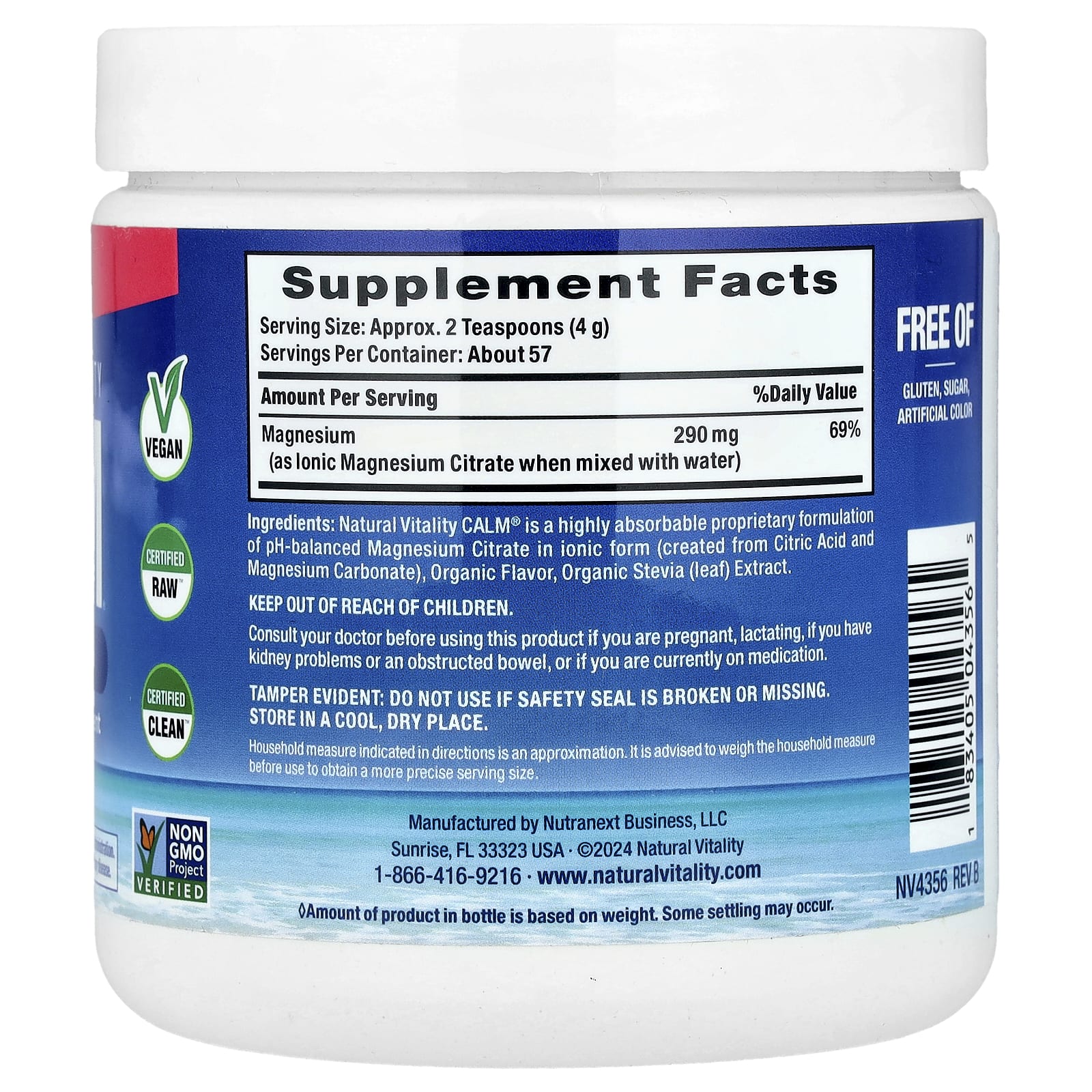 Natural Vitality, CALM®, Relaxing Drink Mix, Watermelon, 8 oz (227 g)
