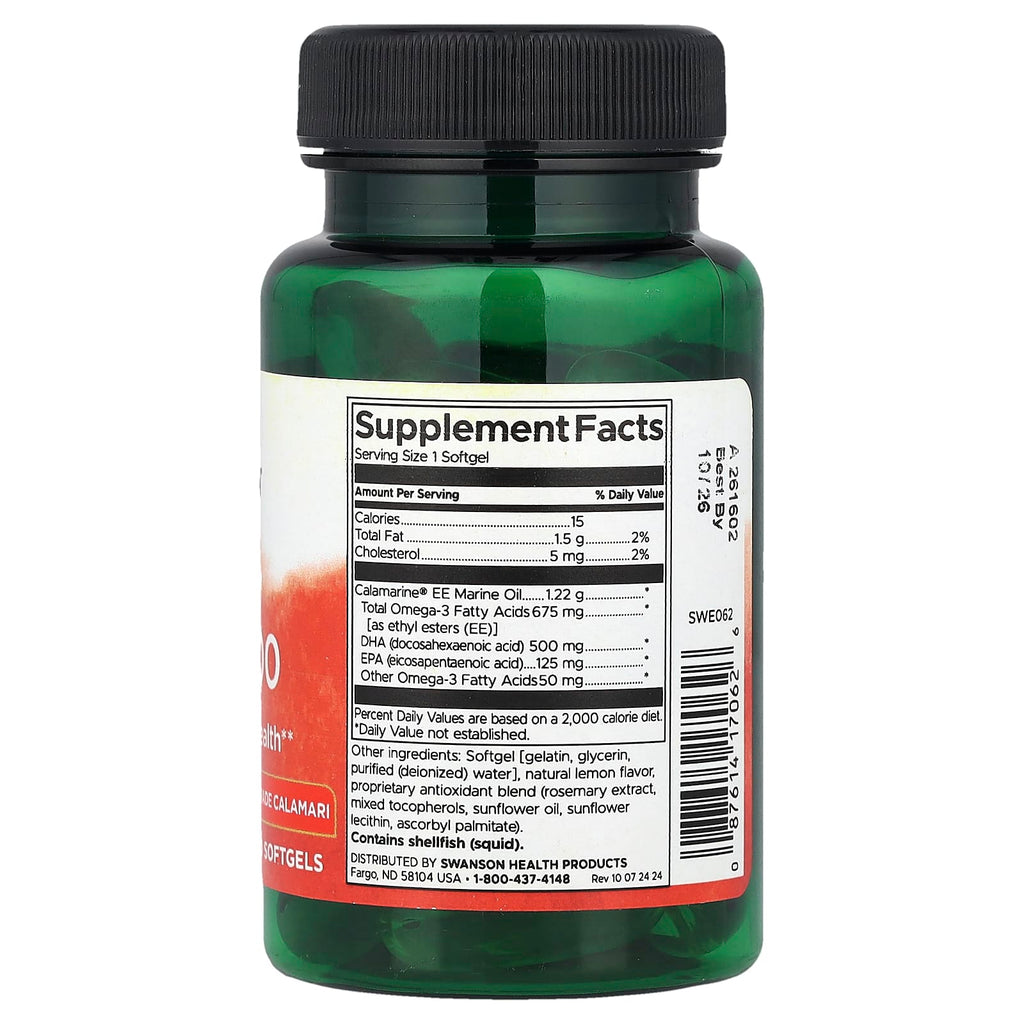 Swanson, Super DHA 500, 500 mg , 30 Softgels