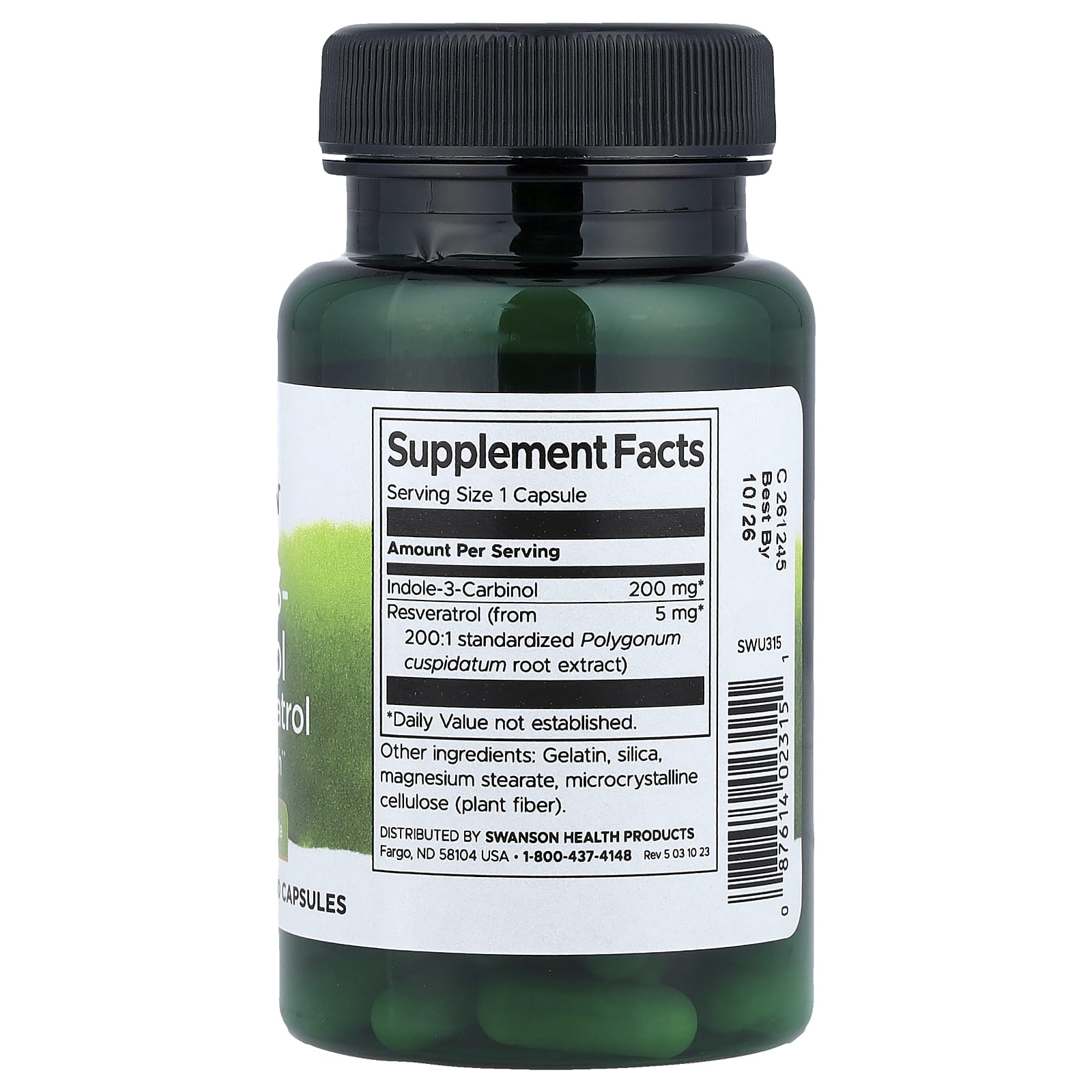 Swanson, Indole-3-Carbinol with Resveratrol, 60 Capsules