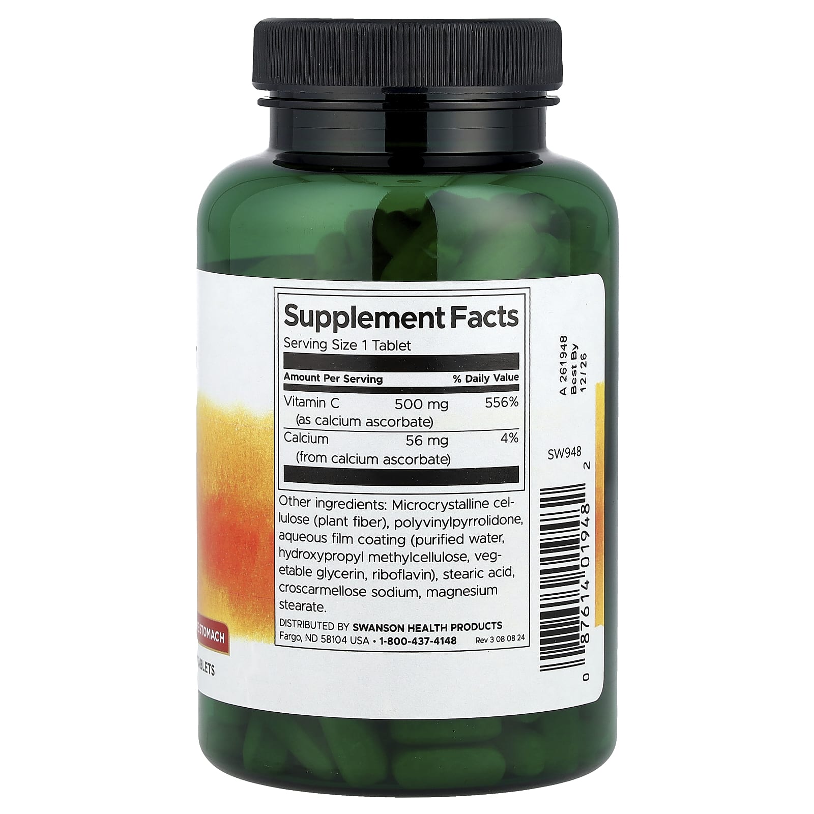 Swanson, Buffered Vitamin C, 250 Tablets