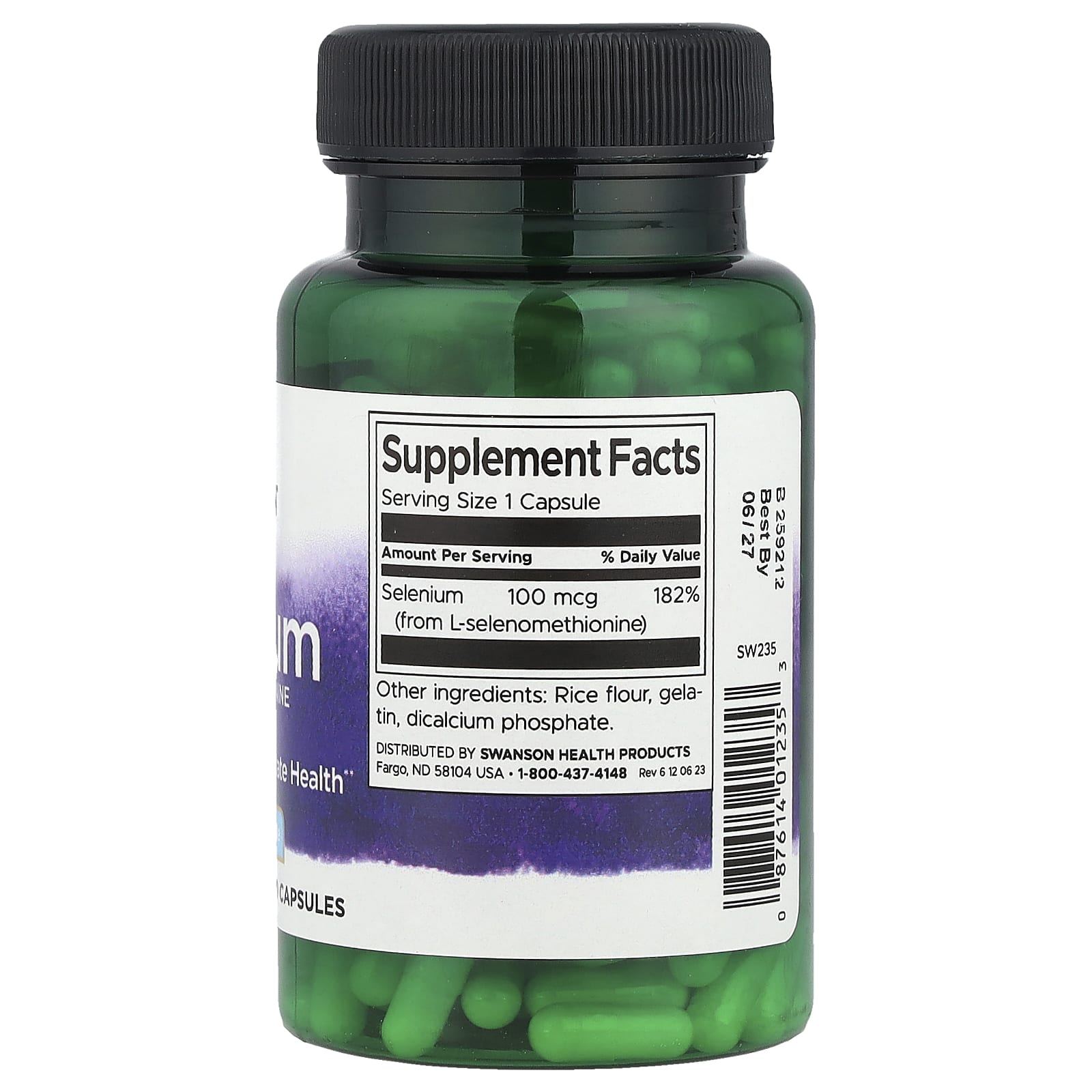 Swanson, Selenium, 100 mcg, 200 Capsules