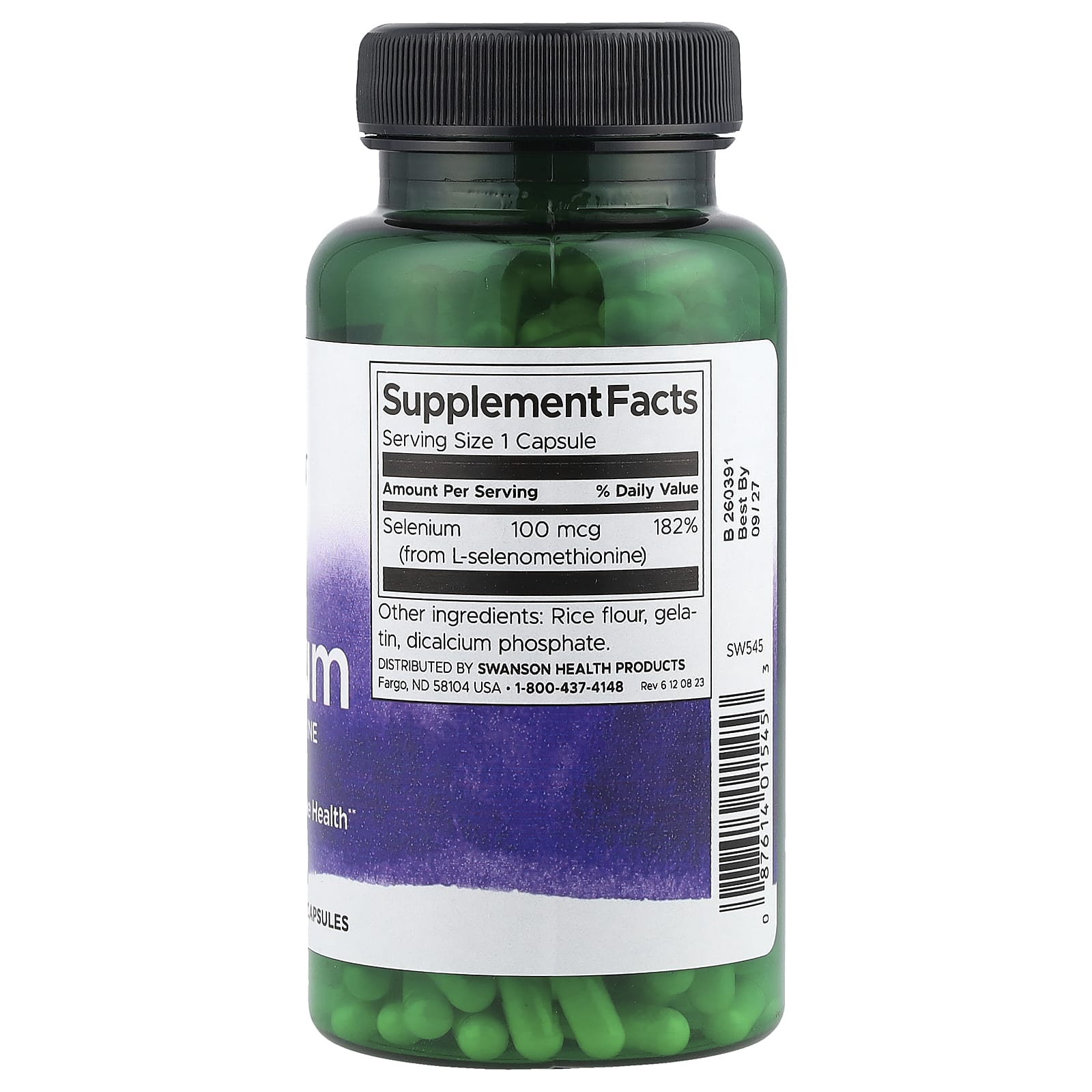Swanson, Selenium, 100 mcg, 300 Capsules