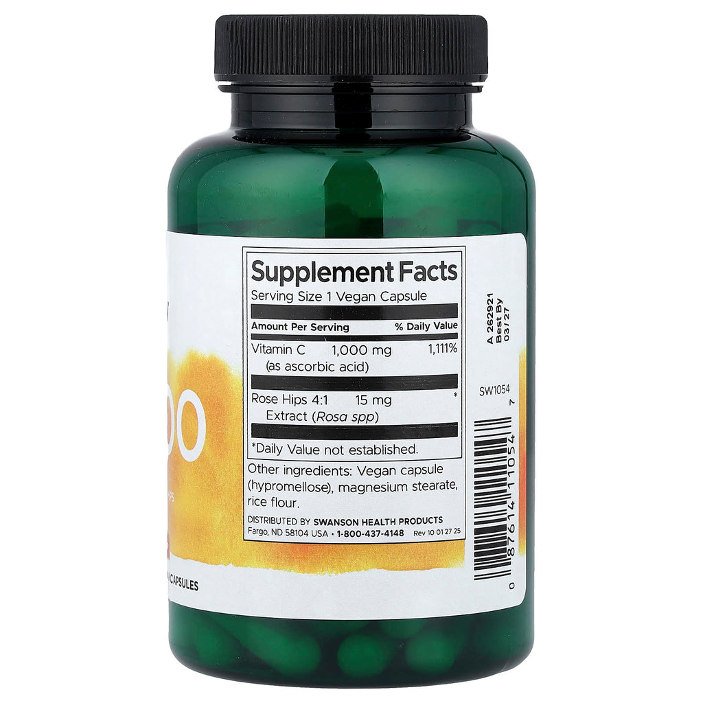 Swanson, C-1000, 90 Vegan Capsules