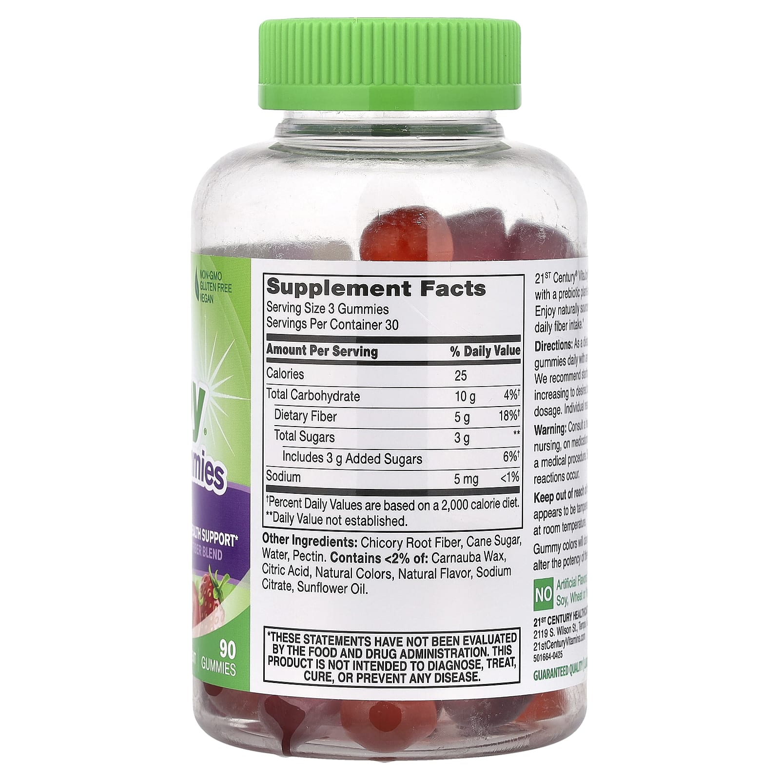 21st Century, VitaJoy® Gummies, Fiber, Fruit, 90 Gummies