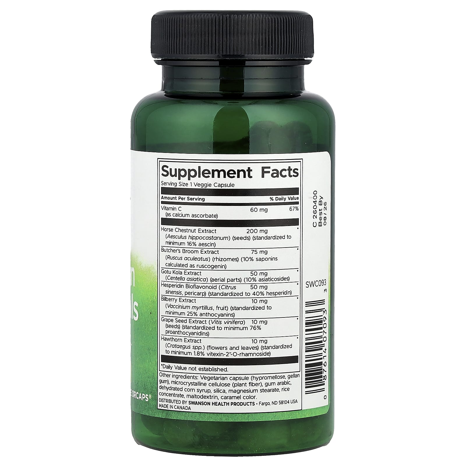 Swanson, Leg Vein Essentials, 60 Veggie DrCaps®