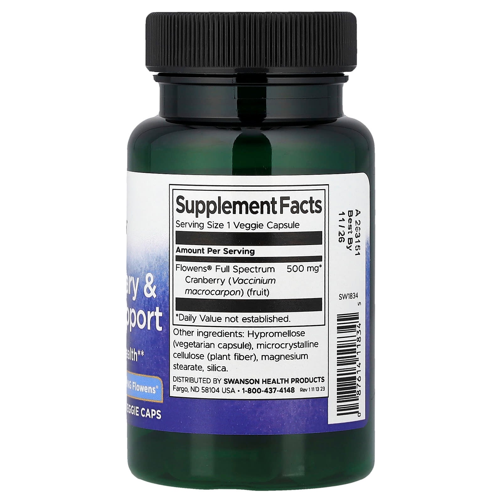 Swanson, Men's Urinary & Bladder Support, 500 mg, 30 Veggie Caps