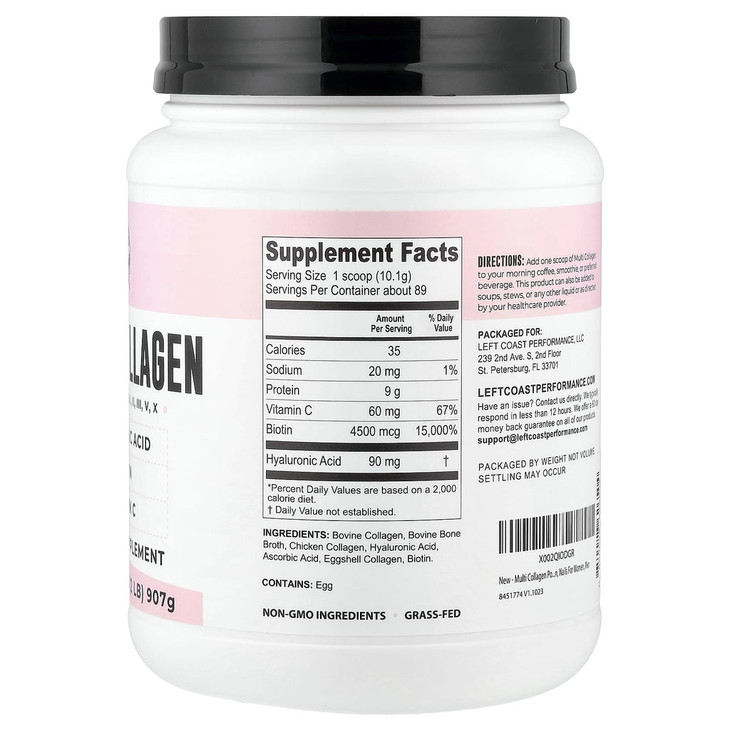 Left Coast Performance, Multi Collagen, 32 oz (907 g)