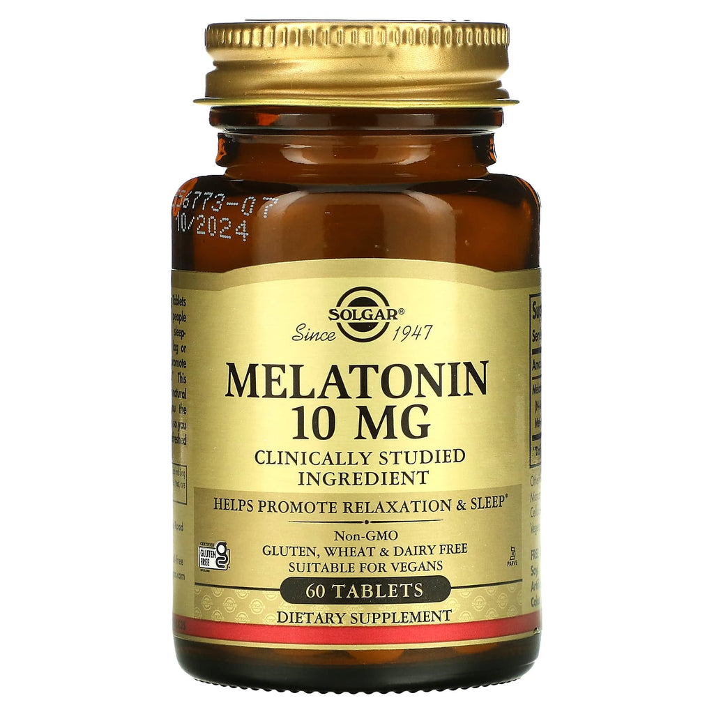 Solgar, Melatonin, 10 mg, 60 Tablets