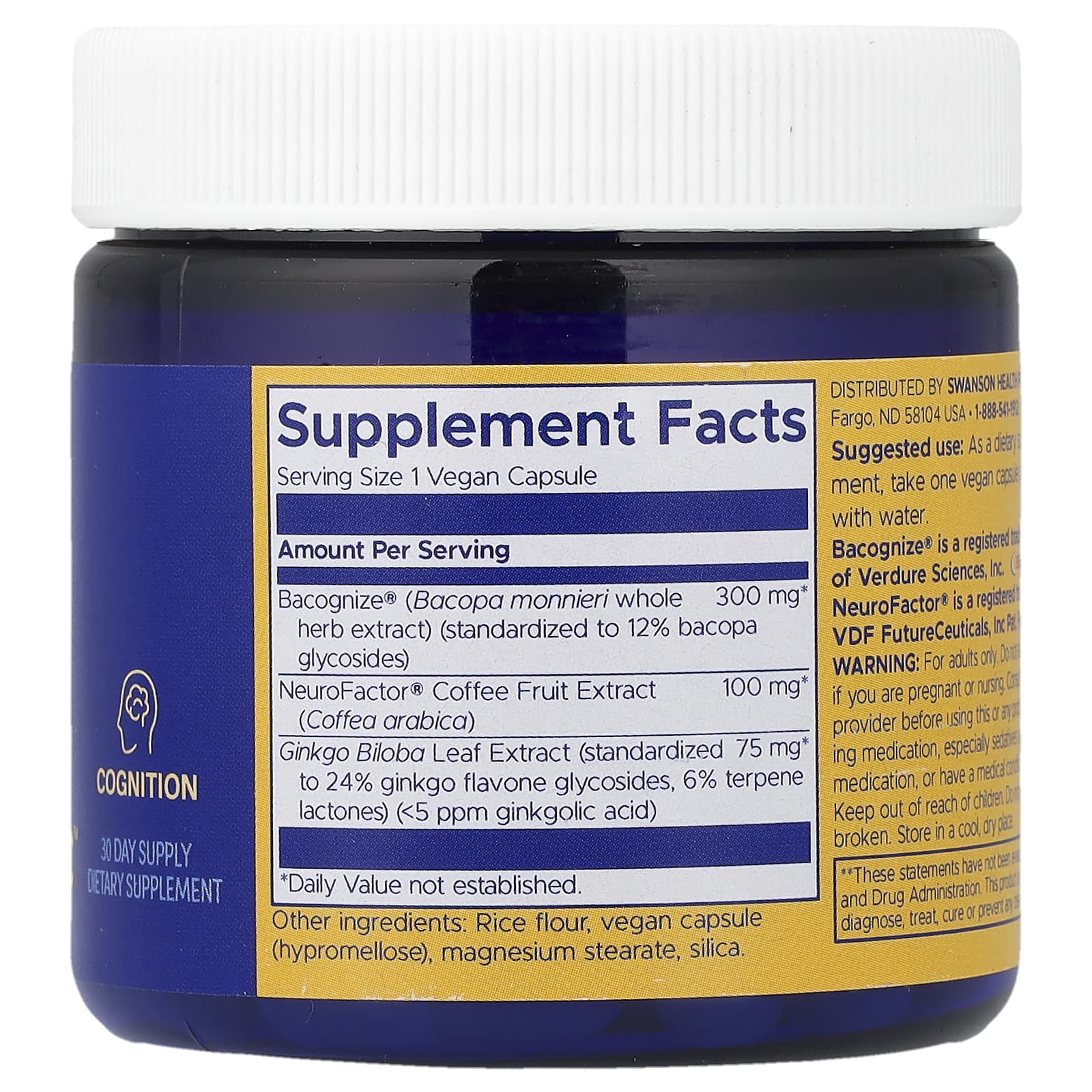 Swanson WIO, Put On Your Thinking Hat™, 30 Vegan Capsules
