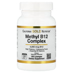 California Gold Nutrition, Vitamin B12 as Methylcobalamin with Folate, Biotin and Vitamin B6, Cherry, 100 Lozenges