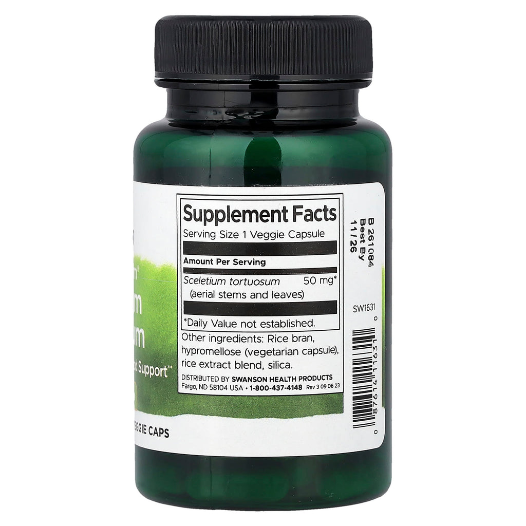 Swanson, Full Spectrum® Sceletium Tortuosum, 50 mg, 60 Veggie Caps