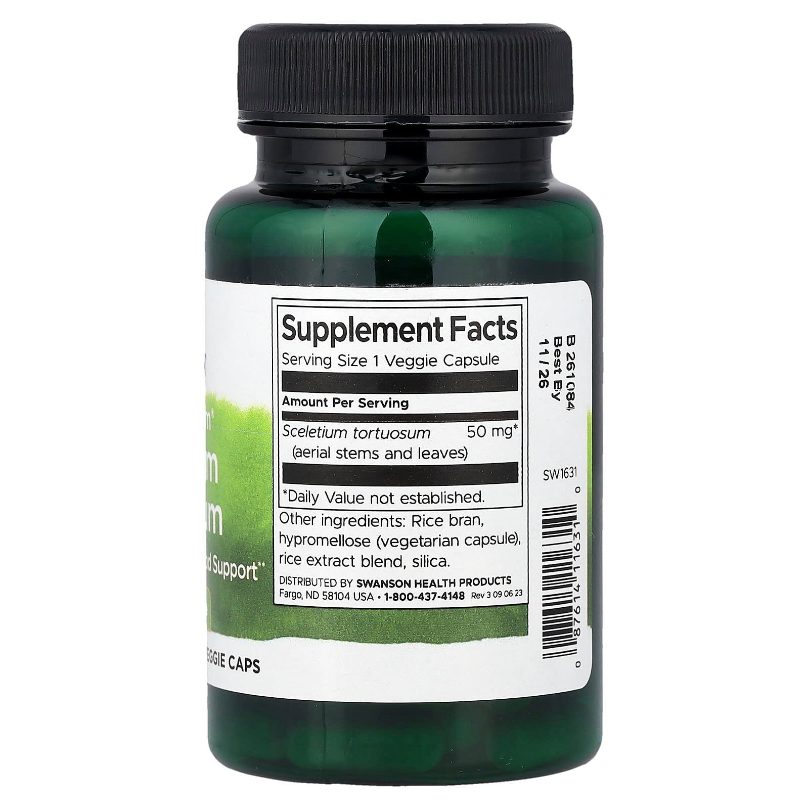 Swanson, Full Spectrum® Sceletium Tortuosum, 50 mg, 60 Veggie Caps