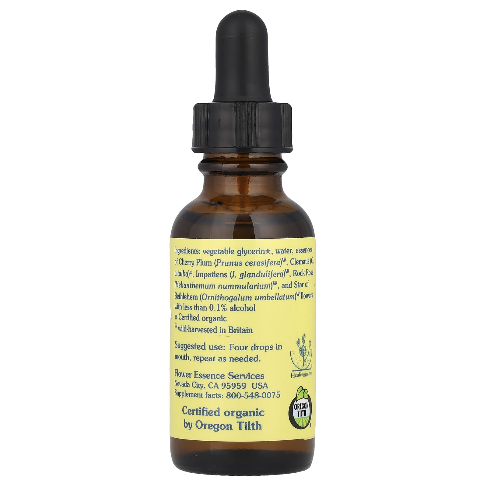 Flower Essence Services, Five-Flower Formula™, Flower Essence Combination, Non-Alcohol, 1 fl oz (30 ml)