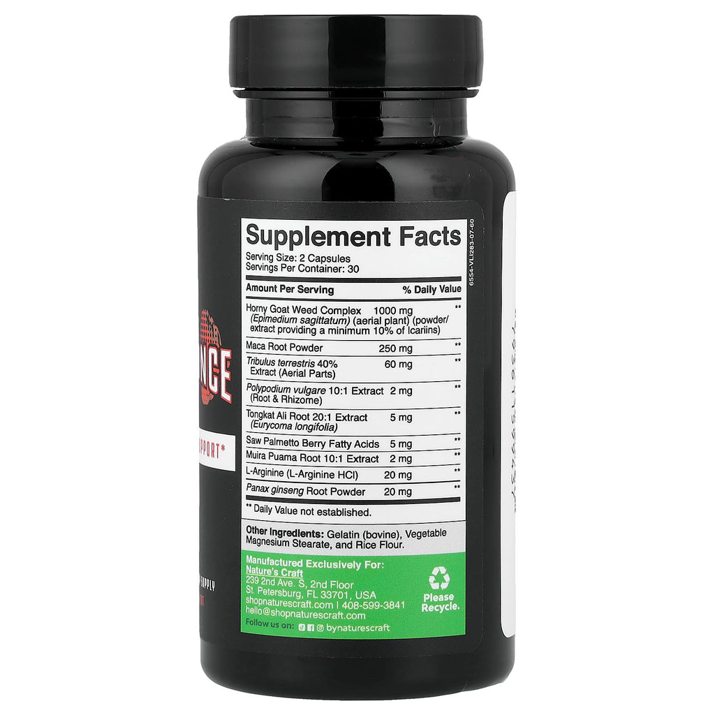 Nature's Craft, T-Enhance, 60 Capsules