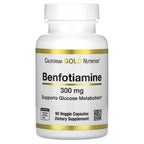 California Gold Nutrition, Benfotiamine, 300 mg, 90 Veggie Capsules