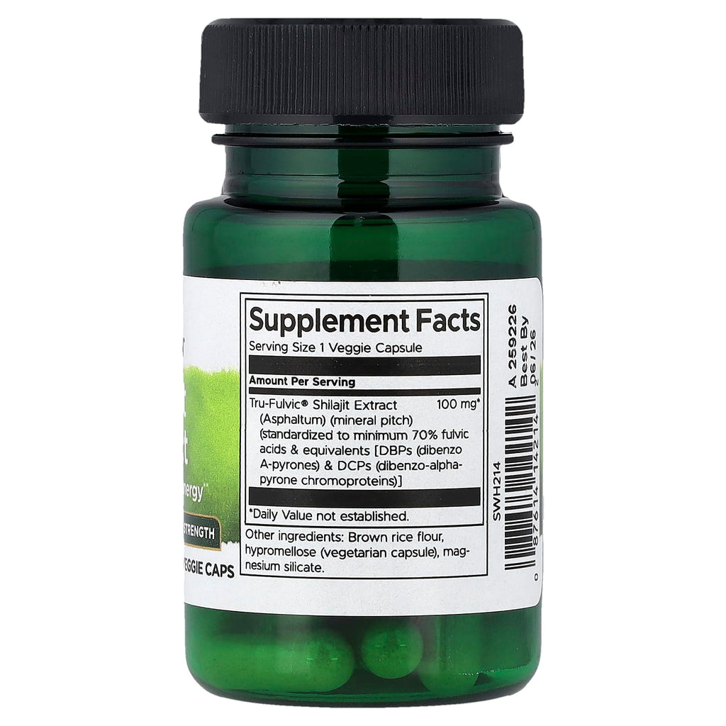 Swanson, Shilajit Extract, 100 mg, 30 Veggie Caps