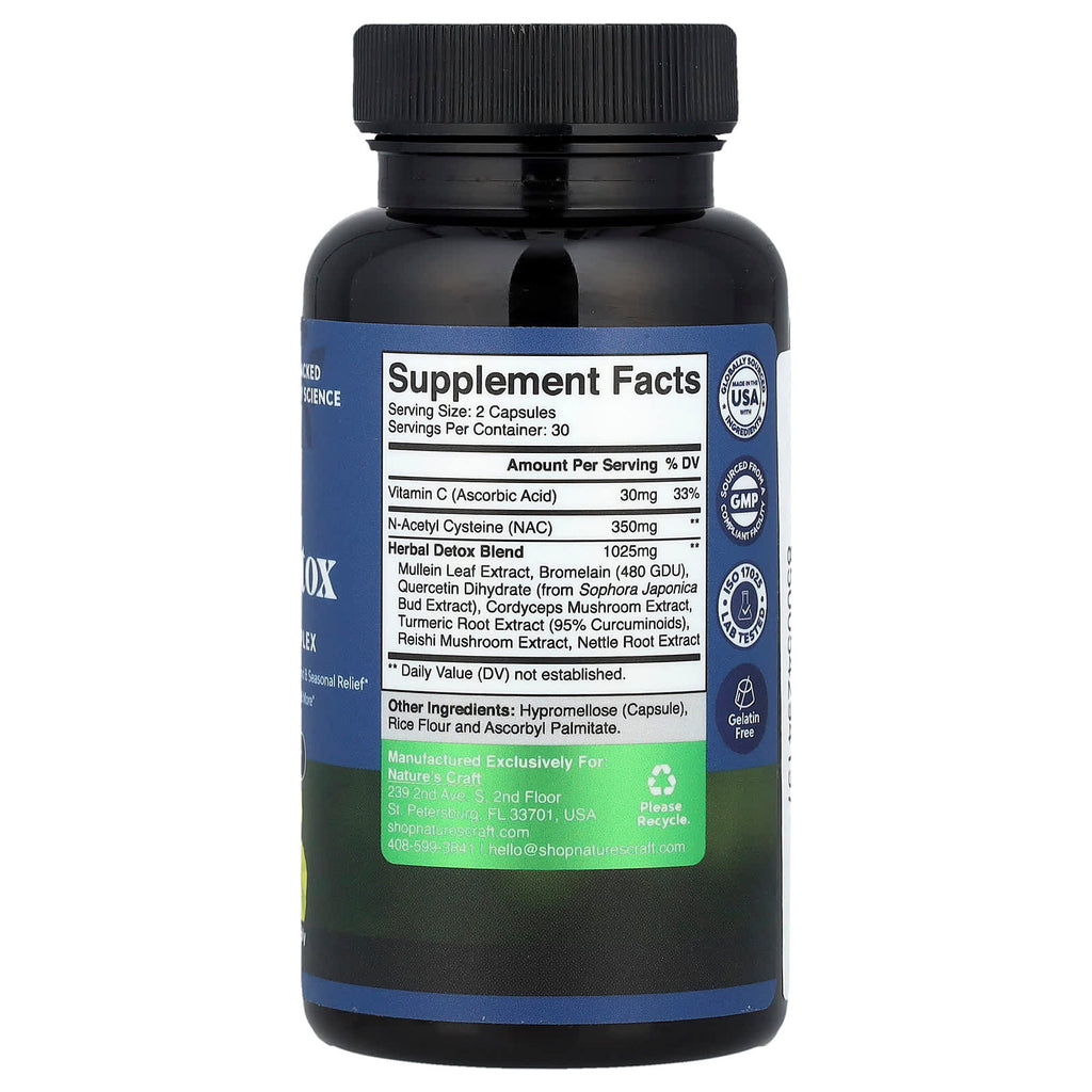 Nature's Craft, Lung Detox, 60 Capsules