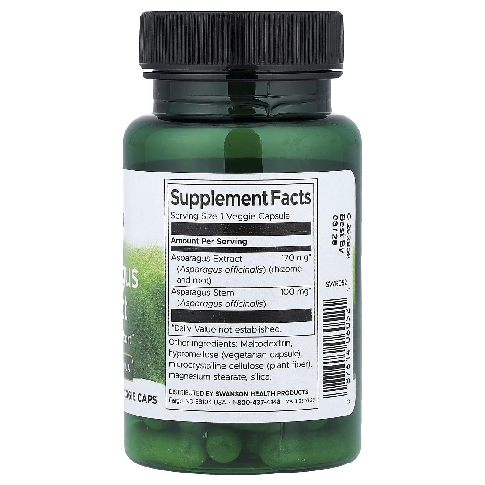 Swanson, Asparagus Extract, 60 Veggie Caps