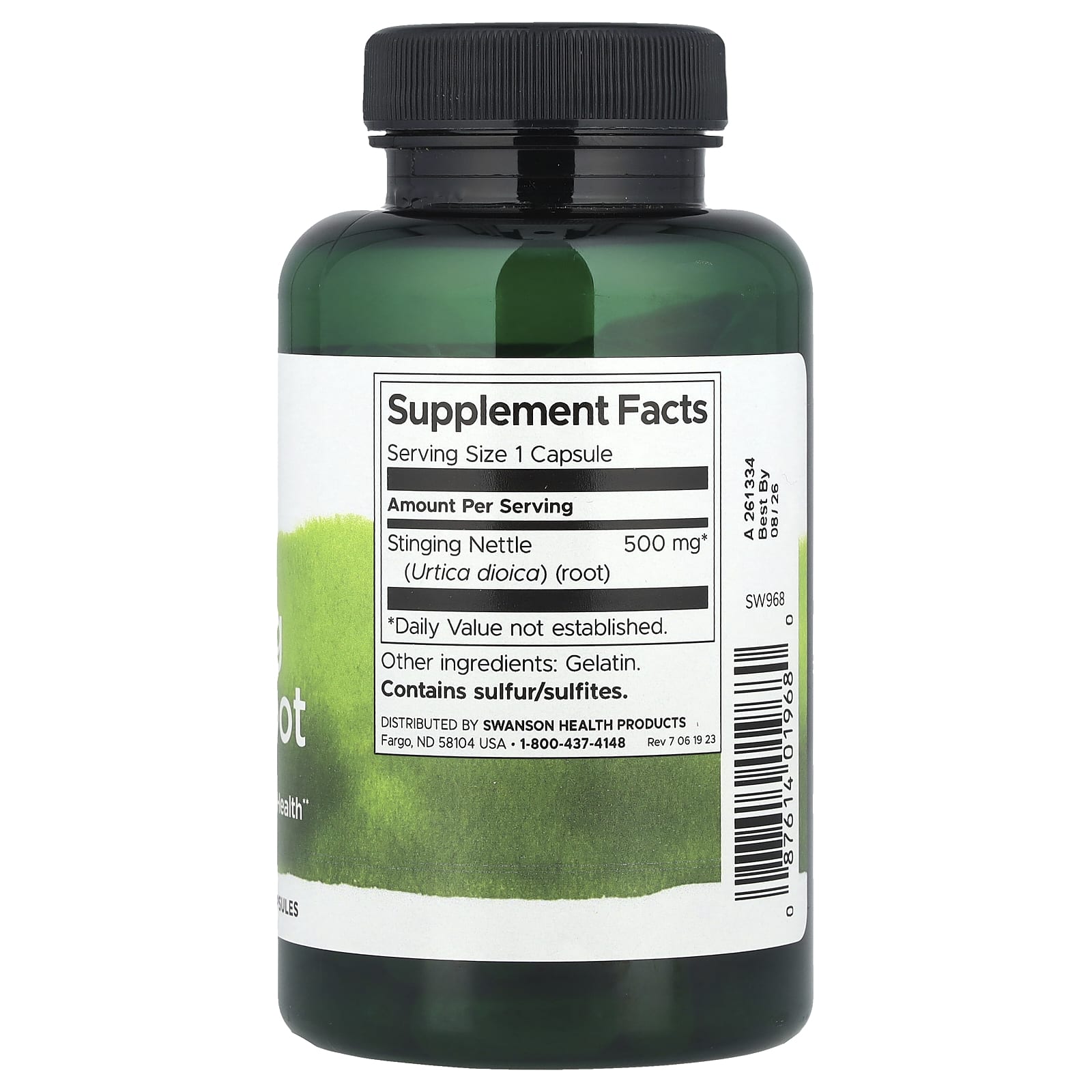 Swanson, Stinging Nettle Root, 500 mg, 100 Capsules