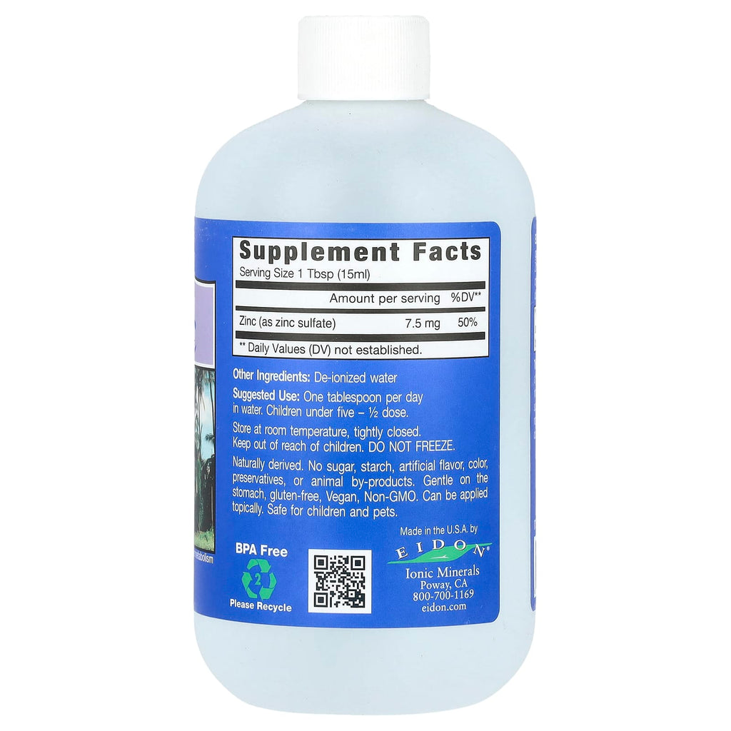 Eidon Ionic Minerals, Zinc, 18 oz (533 ml) (7.5 mg per Serving)