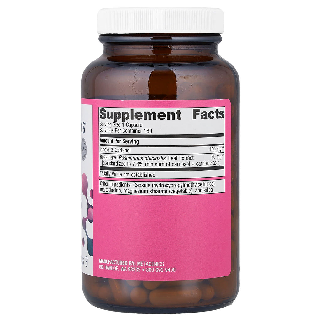 Metagenics, Women's Health, Indole-3-Carbinol, 180 Capsules
