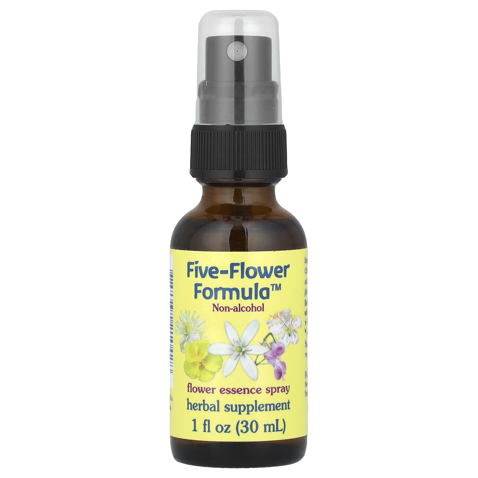 Flower Essence Services, Five-Flower Formula™, Flower Essence Spray, Non-Alcoholic, 1 fl oz (30 ml)