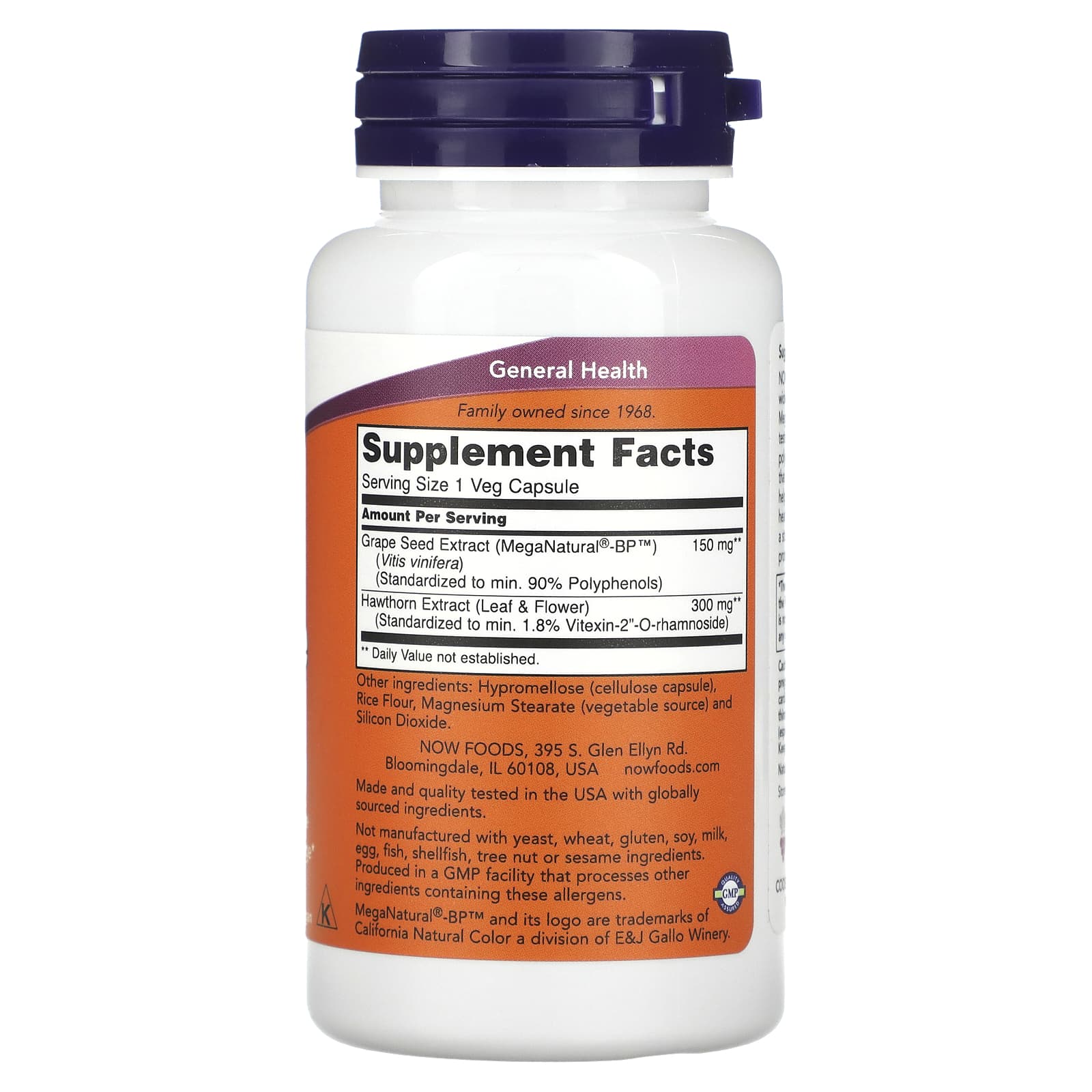 NOW Foods, Blood Pressure Health, 90 Veg Capsules