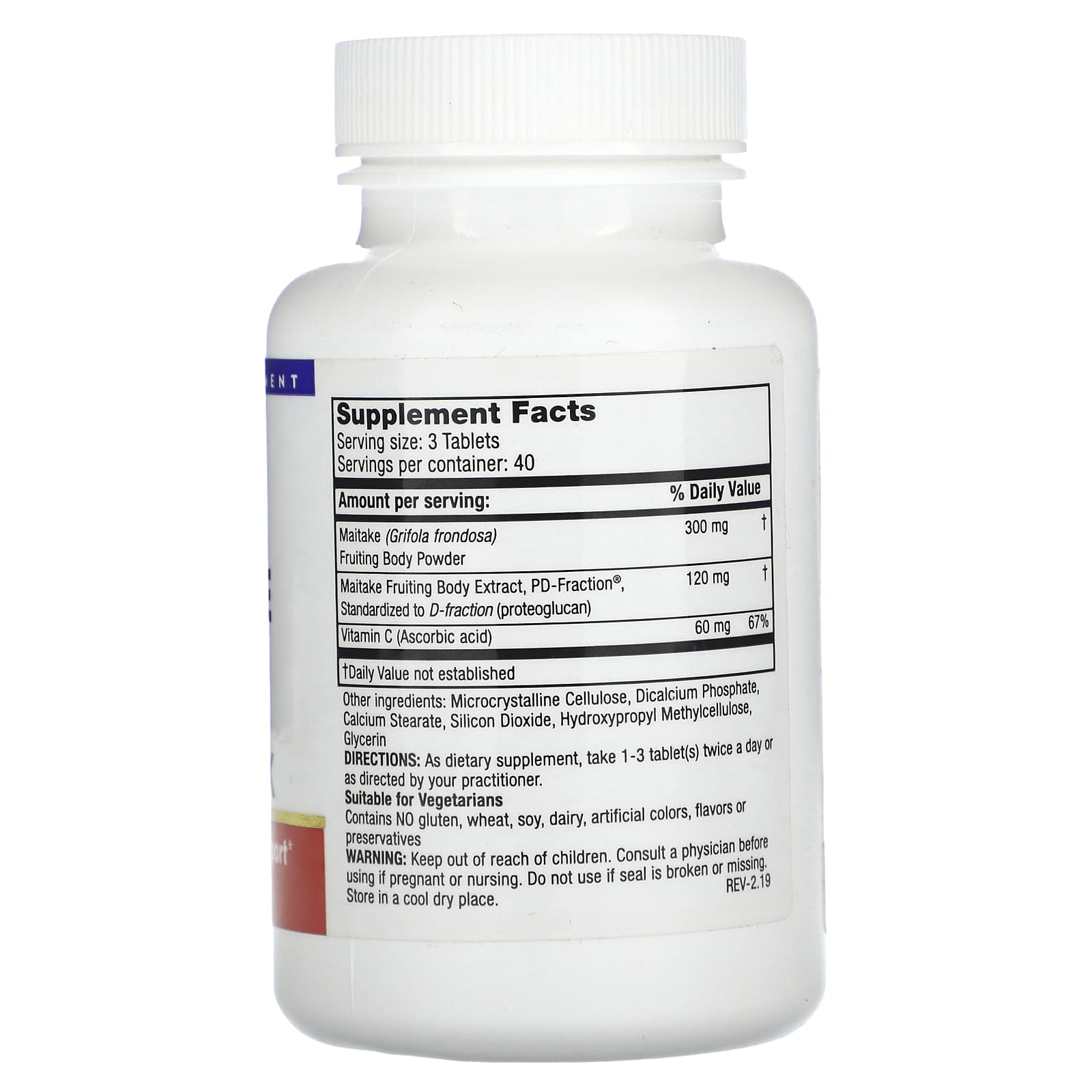 Mushroom Wisdom, Maitake D-Fraction, Pro 4X, 120 Vegetarian Tablets
