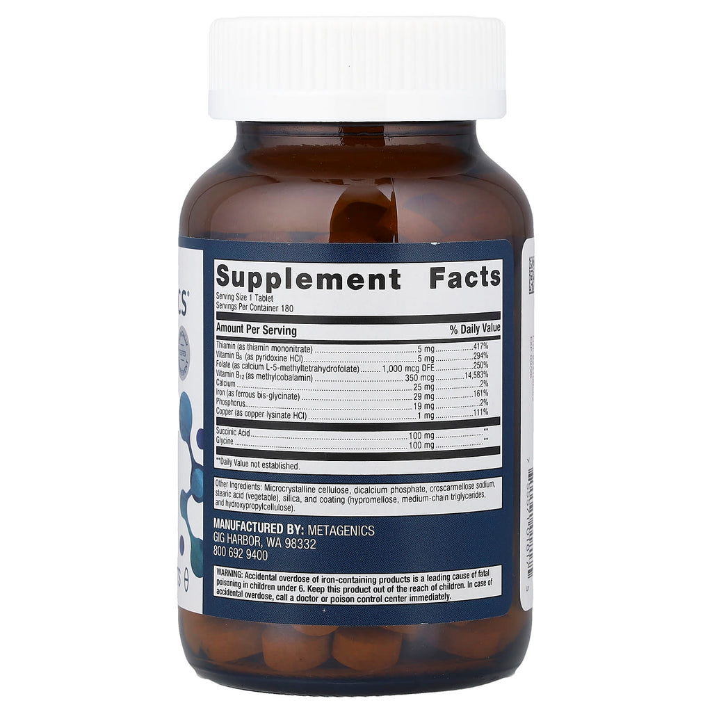 Metagenics, Hemagenics®, 180 Tablets