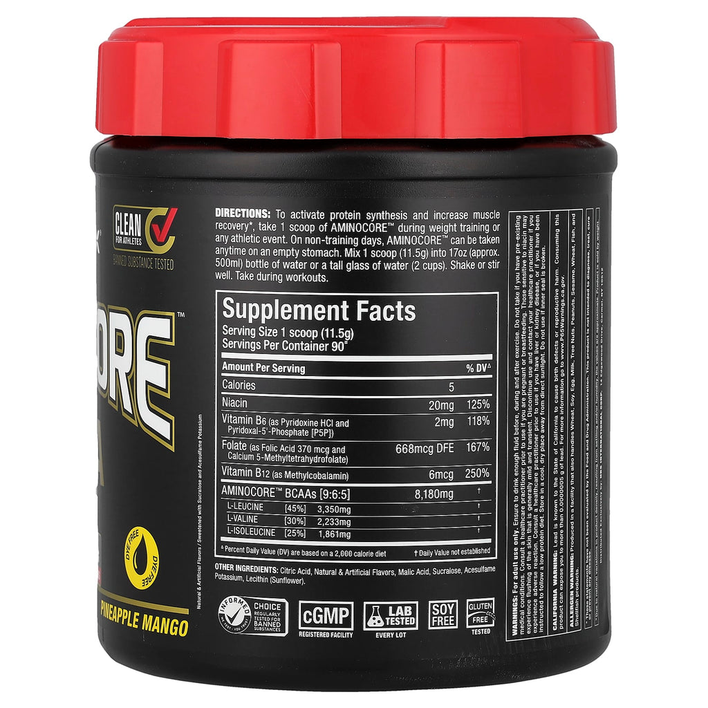 ALLMAX, AMINOCORE™ BCAA, Pineapple Mango, 2.1 lbs (945 g)