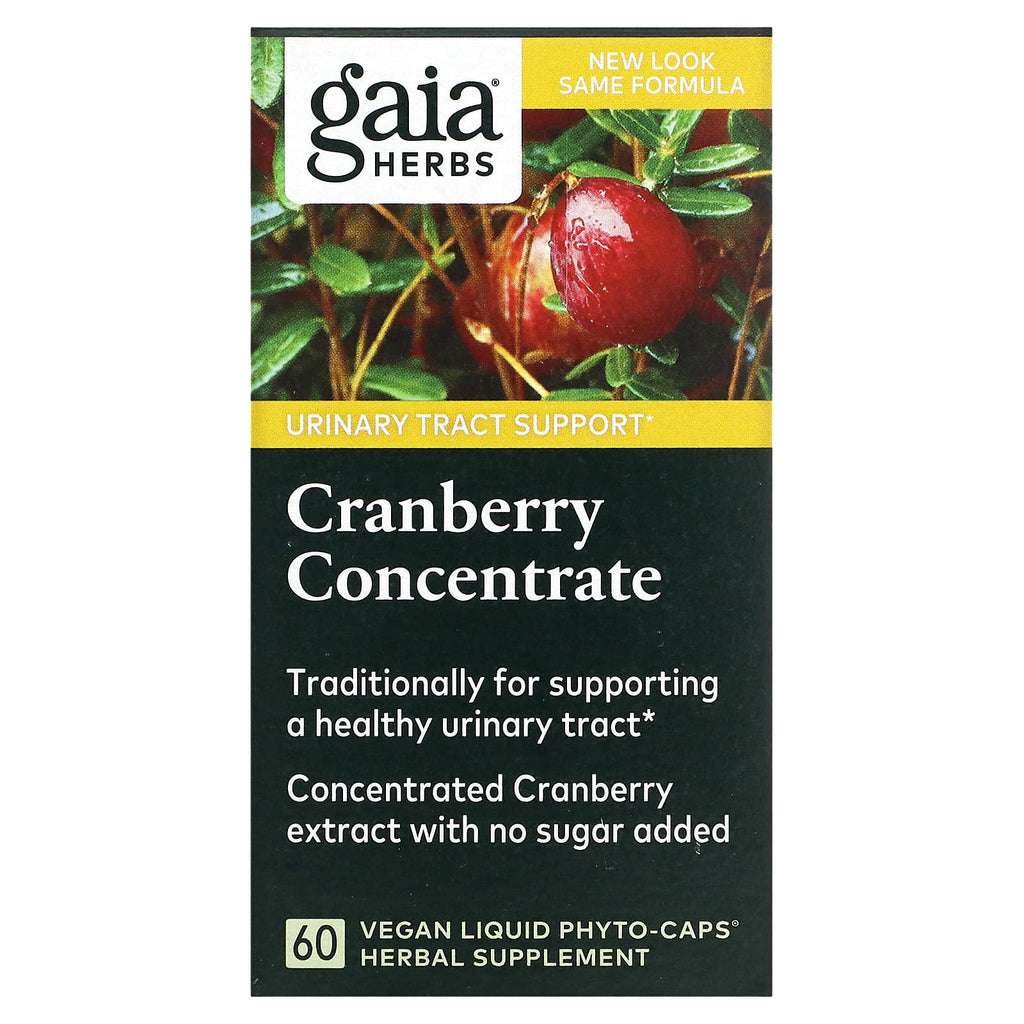 Gaia Herbs, Cranberry Concentrate, 60 Vegan Liquid Phyto-Caps (420 mg per Capsule)