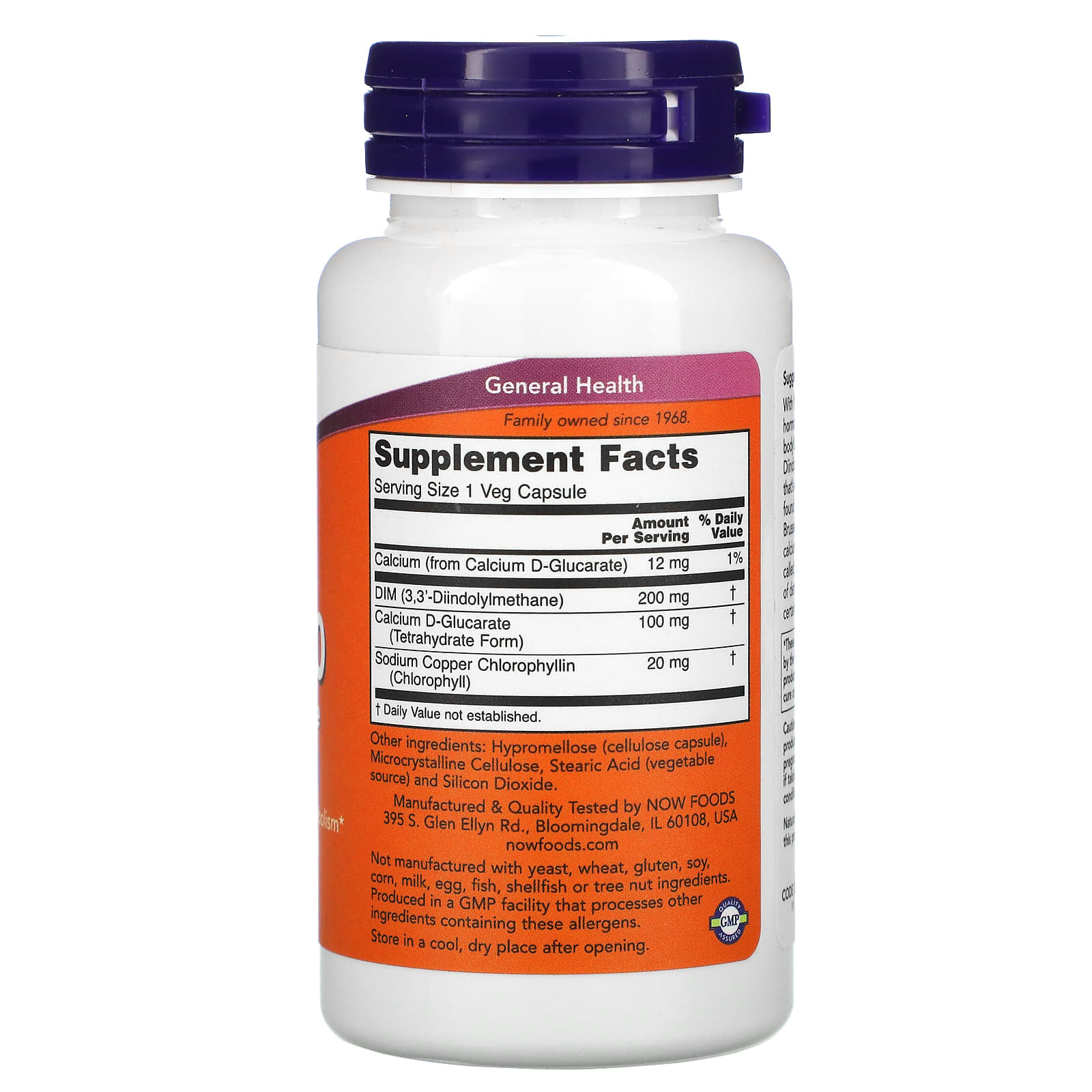 NOW Foods, DIM 200, 90 Veg Capsules