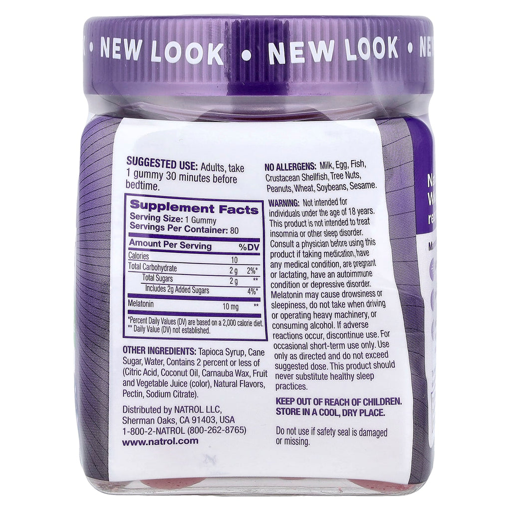 Natrol, MelatoninMax™, Blueberry, 10 mg, 80 Gummies