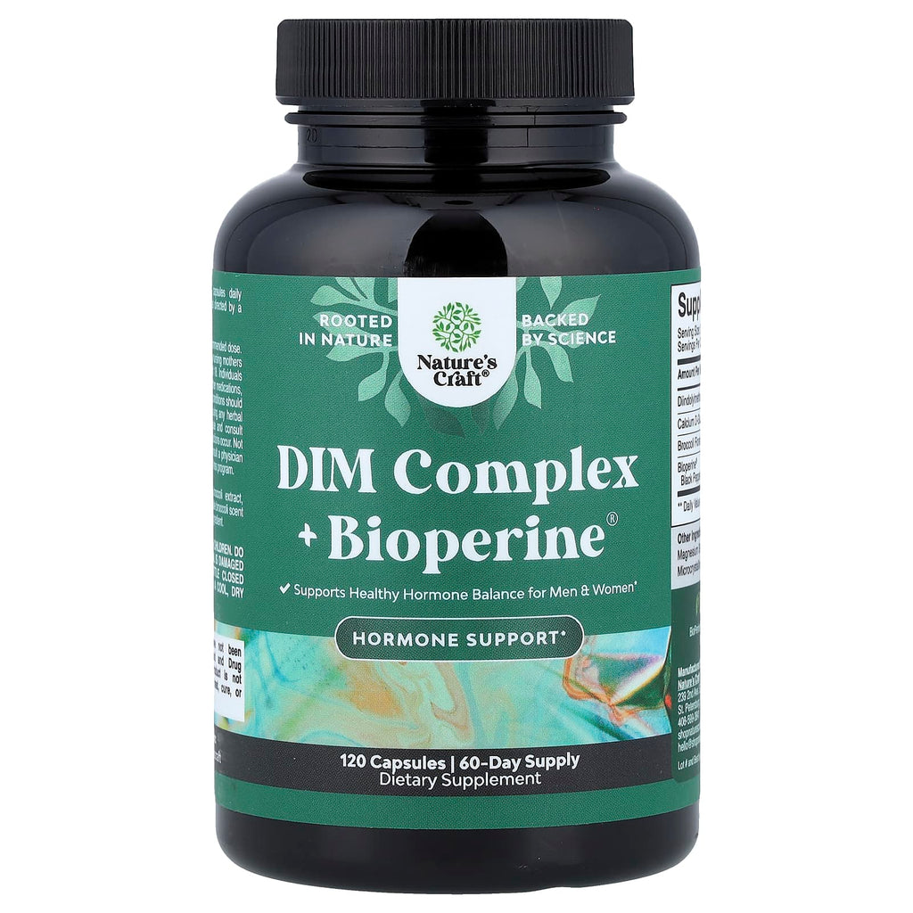 Nature's Craft, DIM Complex + BioPerine®, 120 Capsules