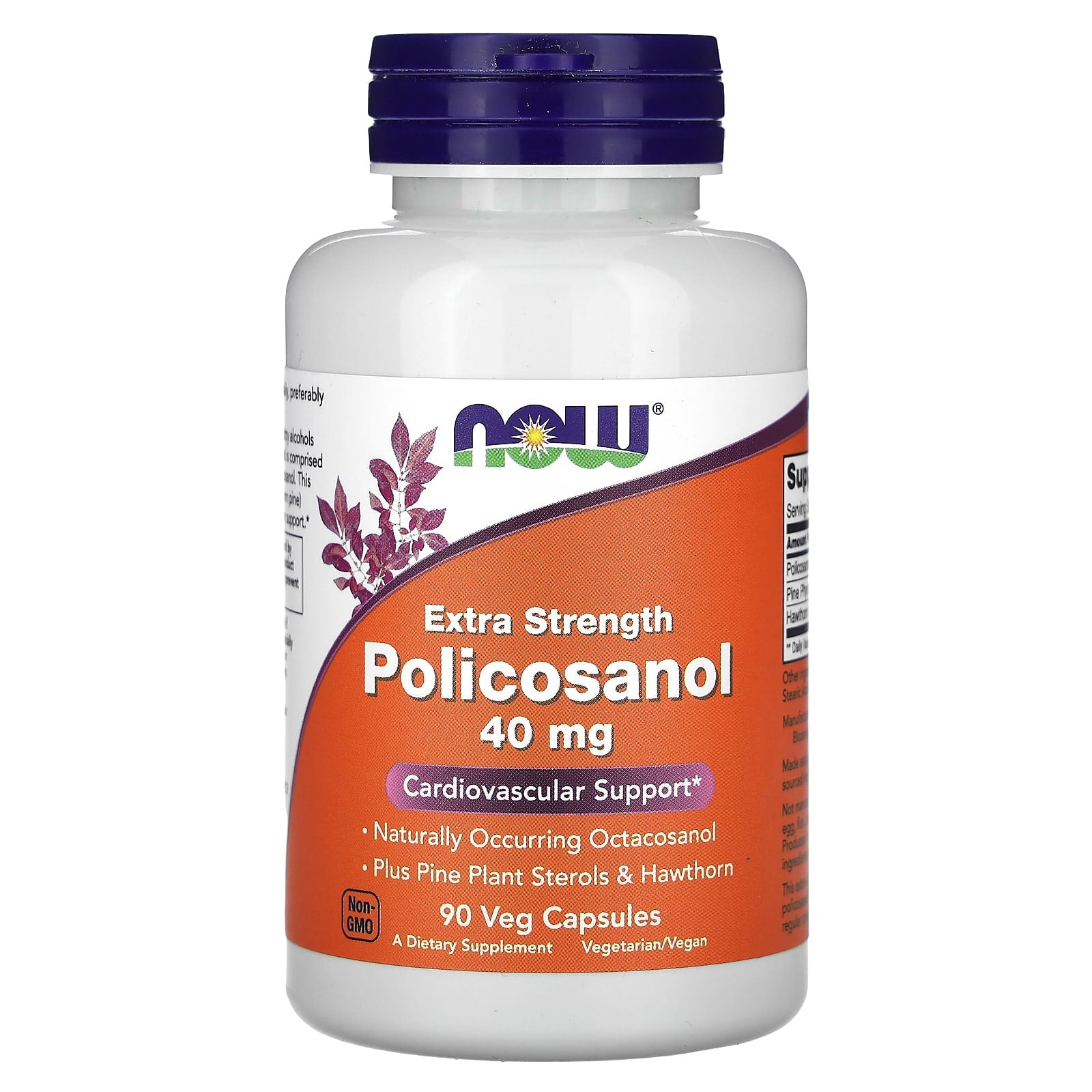 NOW Foods, Policosanol, 40 mg, 90 Veg Capsules