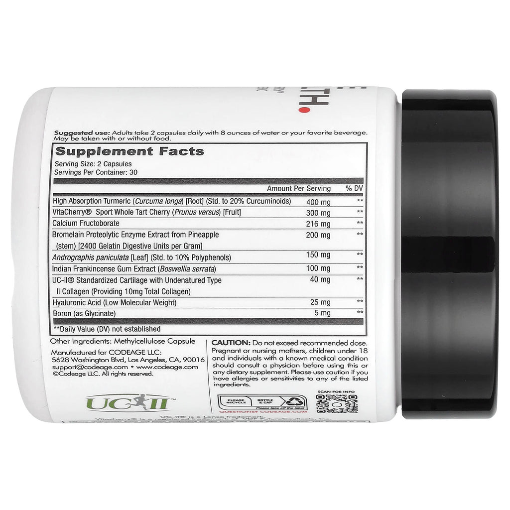 Codeage, Supreme Joint Health, 60 Capsules