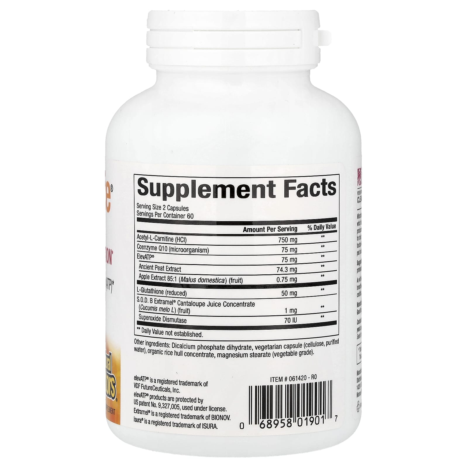 Natural Factors, RegenerLife®, Optimize Mitochondrial Function, 120 Vegetarian Capsules
