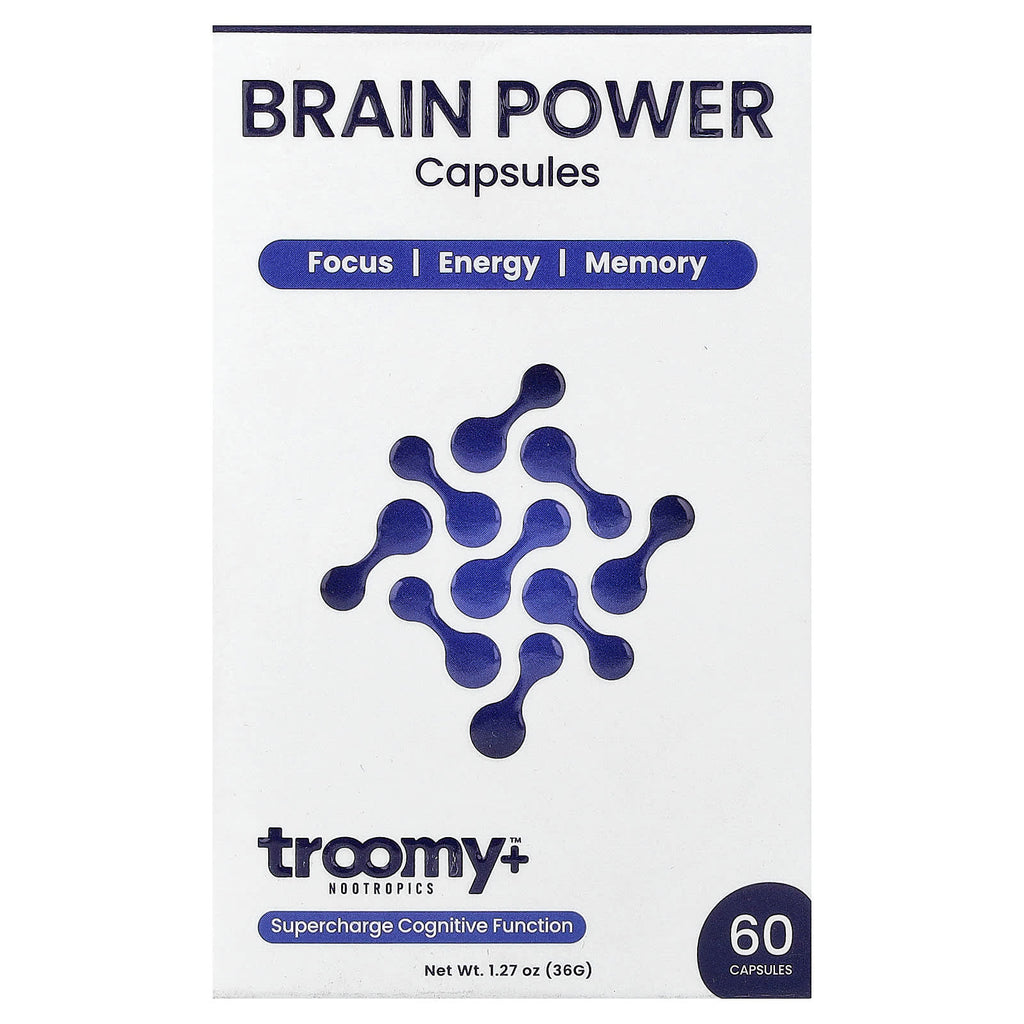 Troomy Nootropics, Brain Power, 60 Capsules