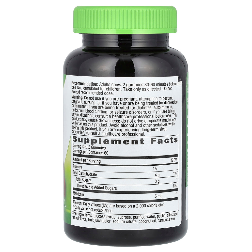 Nature's Way, Melatonin Gummy, Strawberry, 120 Gummies (2.5 mg per Gummy)
