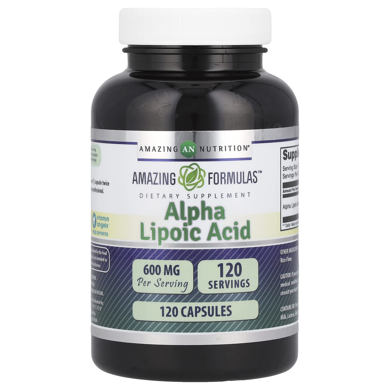 Amazing Nutrition, Alpha Lipoic Acid, 600 mg, 120 Capsules