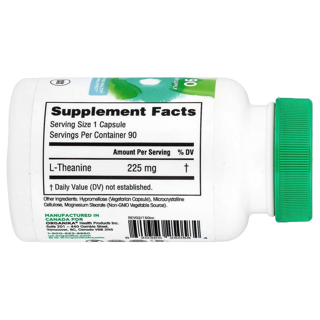 Organika, L-Theanine, 225 mg, 90 Vegetarian Capsules