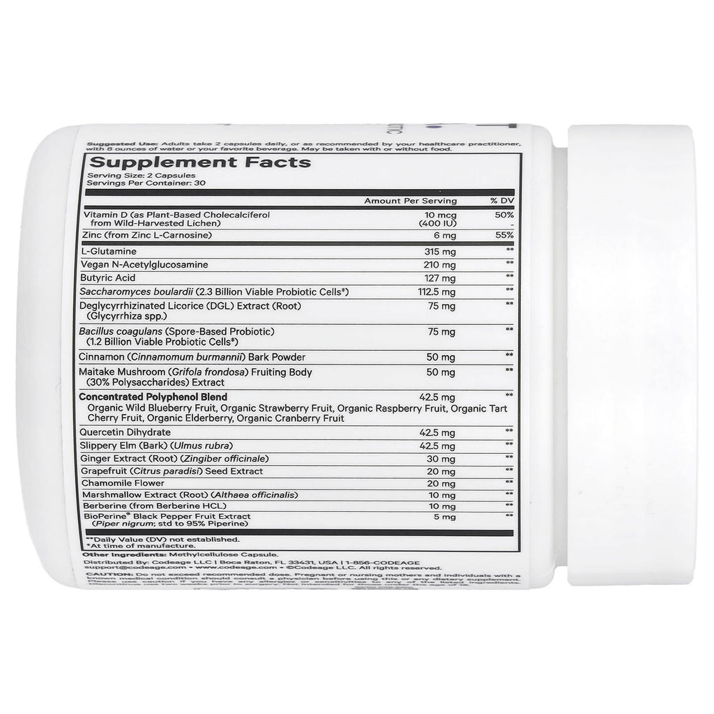 Codeage, Leaky Gut Formula, 60 Capsules