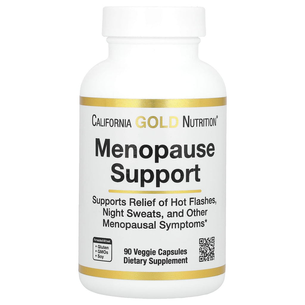 California Gold Nutrition, Menopause Support with Angelica gigas, Cynanchum wilfordii, Phlomis umbrosa and L-Leucine, 90 Veggie Capsules