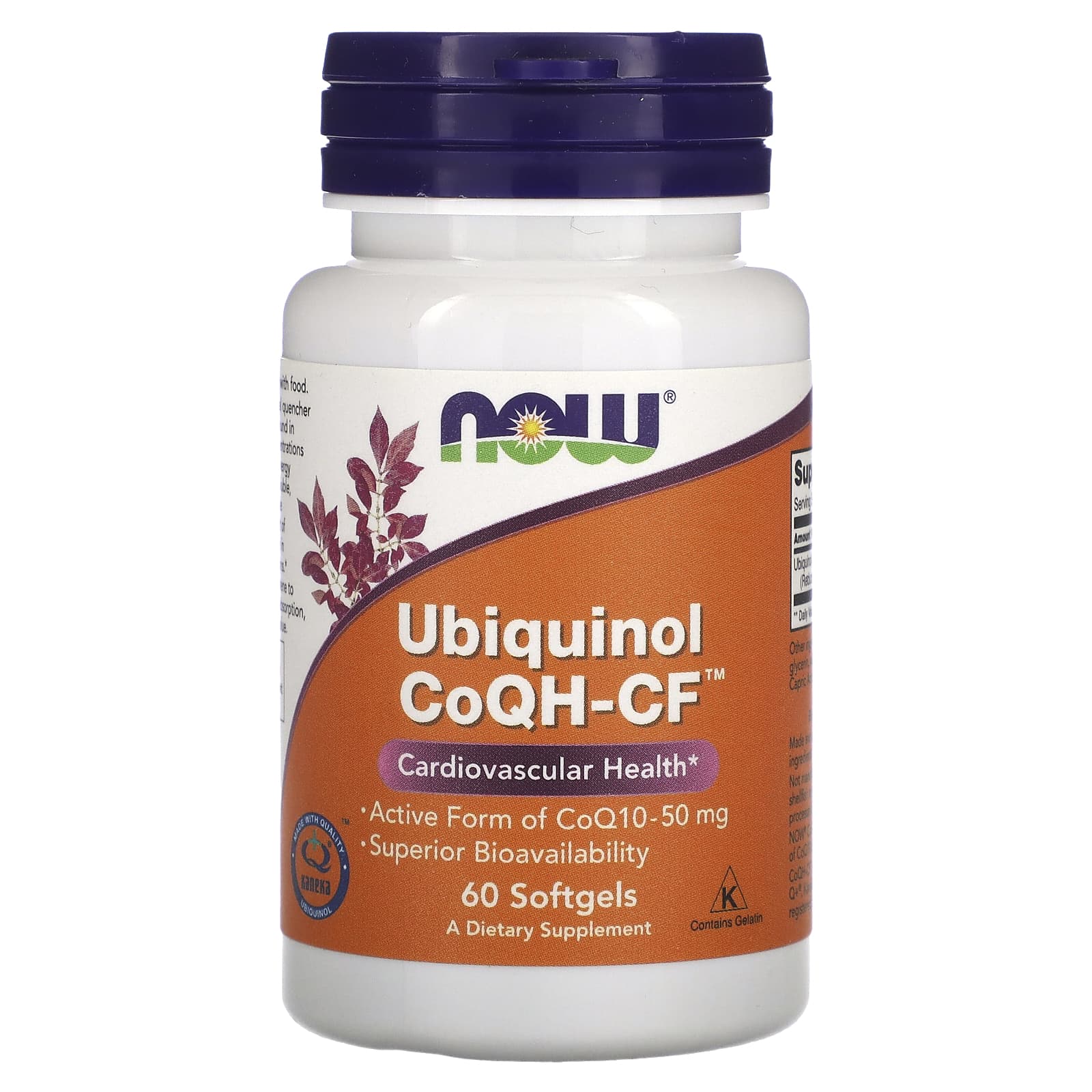 NOW Foods, Ubiquinol CoQH-CF, 50 mg, 60 Softgels