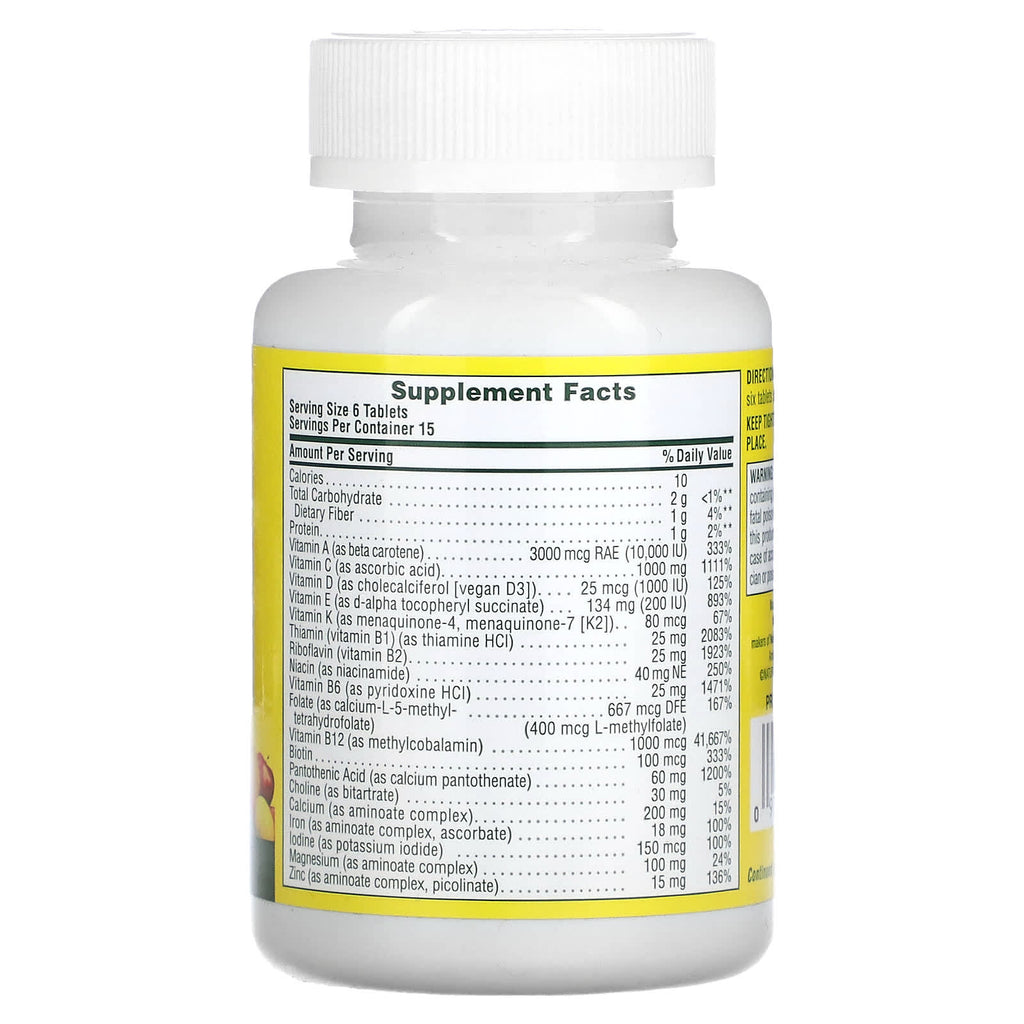 NaturesPlus, Source of Life, Original Mini-Tabs, Multi-Vitamin & Mineral Supplement with Concentrated Whole Food , 90 Tablets