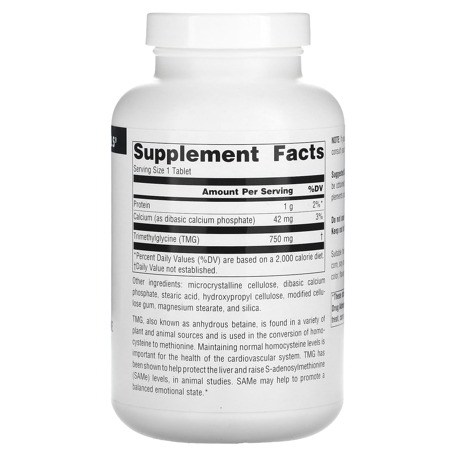 Source Naturals, TMG, 240 Tablets
